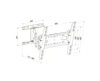 Настенное крепление KSL WMO-6245T