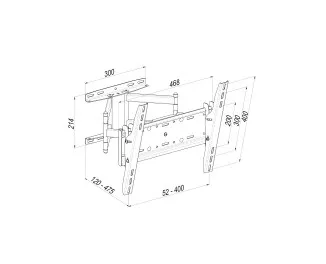 Настенное крепление KSL WMO-6246T