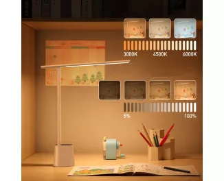 Настільна лампа Baseus Smart Eye Rechargeable Folding Reading Desk Lamp (Smart Light) (DGZG-02) White