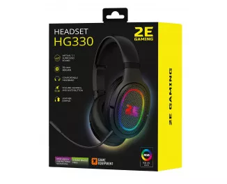 Наушники 2E Gaming HG330 RGB 7.1 Black (2E-HG330BK-7.1)