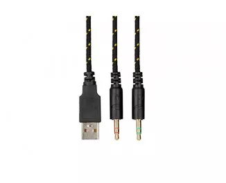 Навушники 2E Gaming HG340 RGB Yellow (2E-HG340YW)