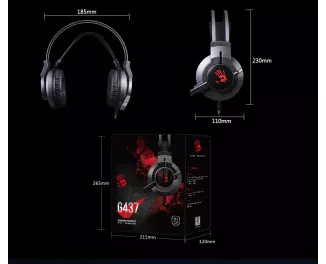Навушники A4Tech Bloody G437 Black