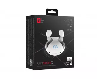 Наушники беспроводные 2E RainDrops Х True Wireless Waterproof Mic White (2E-EBTWRDXWH)