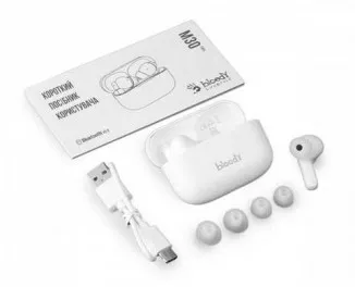 Навушники бездротові A4Tech M30 Bloody White