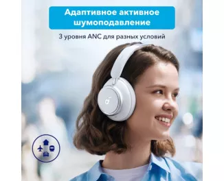 Навушники бездротові Anker SoundСore Space Q45 White (A3040G21)