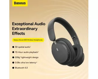 Навушники бездротові Baseus Bowie D05 Wireless Headphones Cluster Black (A00024601113-00)