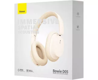Бездротові навушники Baseus Bowie D05 Wireless Headphones Creamy-white (NGTD020202)