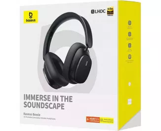 Наушники беспроводные Baseus Bowie H1 Pro Noise-Cancellation Wireless Headphones Cluster Black (A00050601113-00)