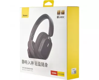Наушники беспроводные Baseus Bowie H1i Noise-Cancellation Wireless Headphones Cluster Black (A00050402113-00)