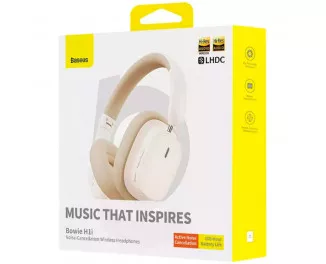 Бездротові навушники Baseus Bowie H1i Noise-Cancellation Wireless Headphones Stellar White (A00050402223-00)