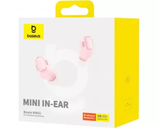 Навушники бездротові Baseus Bowie WM01 Pink (NGTW370004)