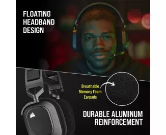 Наушники беспроводные Corsair HS80 RGB Wireless Carbon (CA-9011235-EU)