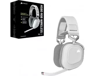 Наушники беспроводные Corsair HS80 RGB Wireless White (CA-9011236-EU)