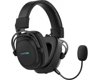 Наушники беспроводные Hator Hypergang 2 Wireless Tri-Mode Black (HTA-950)