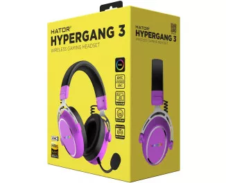 Навушники бездротові Hator Hypergang 3 Wireless Violet (ESH52)