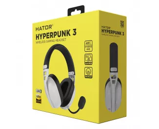 Навушники бездротові Hator Hyperpunk 3 Wireless White (ESH16)