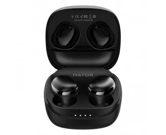 Наушники беспроводные Hator Hyреrpunk Truedots HD SyncHUB Black (HTA-411)
