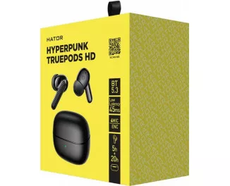 Наушники беспроводные Hator Hyреrpunk Truepods HD Black (HTA-435)