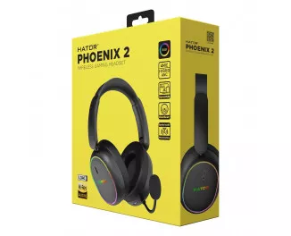 Бездротові навушники Hator Phoenix 2 Wireless Black (ESH40)