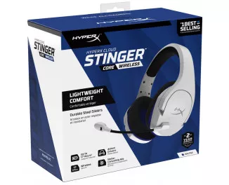 Бездротові навушники HyperX Cloud Stinger Core Wireless Gaming Headset for PlayStation White (4P5J1AA)
