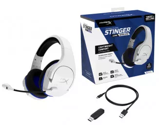 Бездротові навушники HyperX Cloud Stinger Core Wireless Gaming Headset for PlayStation White (4P5J1AA)