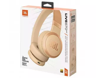 Наушники беспроводные JBL Live 670NC Sandstone (JBLLIVE670NCSAT)