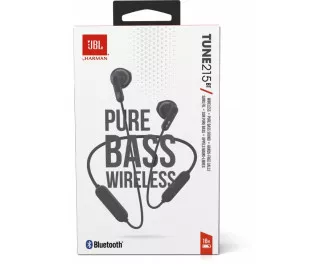 Навушники бездротові JBL Tune T215BT Black (JBLT215BTBLK)