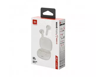 Наушники беспроводные JBL Wave Flex White (JBLWFLEXWHT)