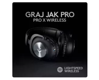 Навушники бездротові Logitech G Pro X Wireless Lightspeed Headset Shroud Edition Black (981-000956)
