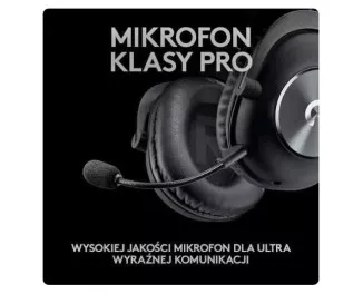 Навушники бездротові Logitech G Pro X Wireless Lightspeed Headset Shroud Edition Black (981-000956)