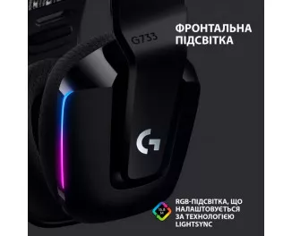 Наушники беспроводные Logitech G733 Lightspeed Wireless RGB Black (981-000864)