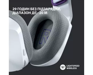 Навушники бездротові Logitech G733 Lightspeed Wireless RGB White (981-000883)
