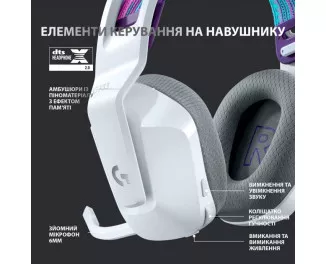 Навушники бездротові Logitech G733 Lightspeed Wireless RGB White (981-000883)
