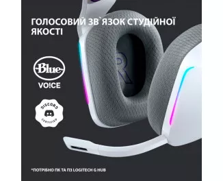 Навушники бездротові Logitech G733 Lightspeed Wireless RGB White (981-000883)