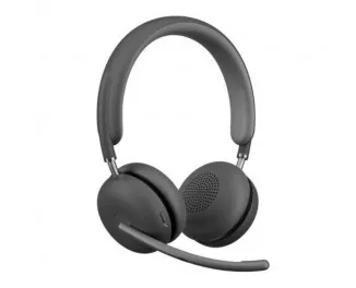 Бездротові навушники Logitech Zone 2 for Business Wireless/Bluetooth UC Graphite (981-001152)