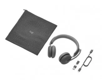 Бездротові навушники Logitech Zone 2 for Business Wireless/Bluetooth UC Graphite (981-001152)