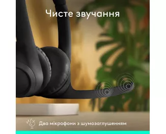 Наушники беспроводные Logitech Zone 300 Wireless Black (981-001407)