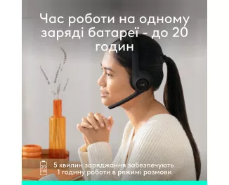 Наушники беспроводные Logitech Zone 300 Wireless Black (981-001407)