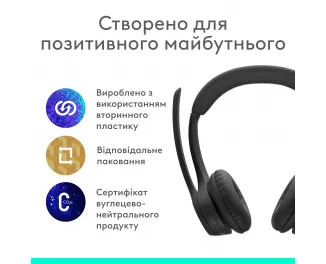 Наушники беспроводные Logitech Zone 300 Wireless Black (981-001407)