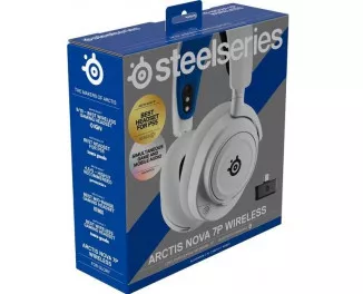 Навушники бездротові SteelSeries Arctis Nova 7P White (61561)