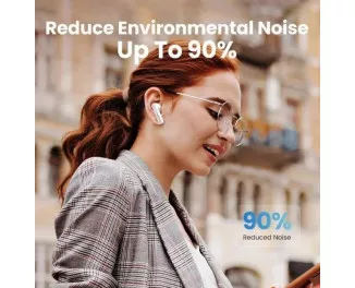 Бездротові навушники UGREEN WS106 HiTune T3 Active Noise-Cancelling Wireless Earbuds (White)(UGR-90206)