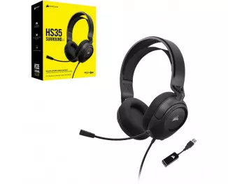 Навушники Corsair HS35 Surround v2 Multiplatform Gaming Headset Black (CA-9011386-EU)