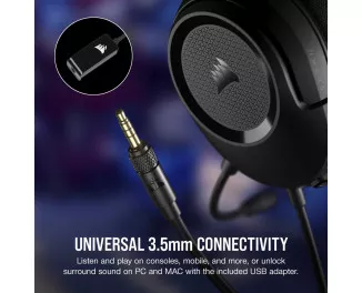 Навушники Corsair HS35 Surround v2 Multiplatform Gaming Headset Black (CA-9011386-EU)