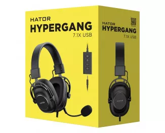 Наушники Hator Hypergang 7.1X USB Black (HTA-844)