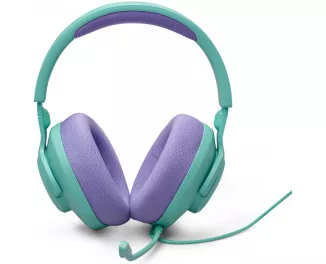 Навушники JBL Quantum 100M2 Cyan (JBLQTUM100M2CYN)