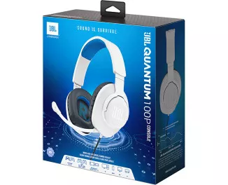 Наушники JBL Quantum 100P for PS White (JBLQ100PWHTBLU)