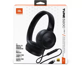 Навушники JBL Tune 520C Black (JBLT520CBLK)