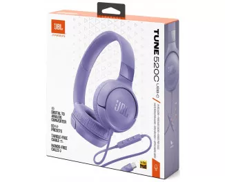Наушники JBL Tune 520C Purple (JBLT520CPUR)