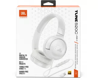 Наушники JBL Tune 520C White (JBLT520CWHT)