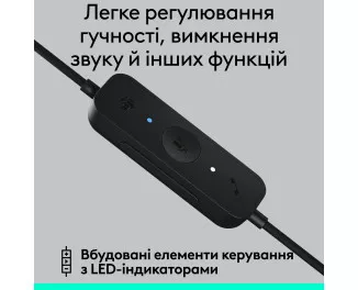 Наушники Logitech H570e Corded Mono USB Headset (Teams version) Mono USB-A Black (981-001426)